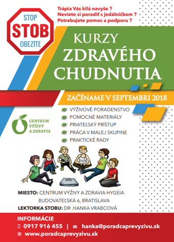 Kurzy zdravého chudnutia organizované v Bratislave